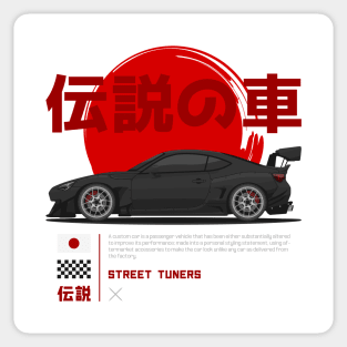 Midnight Racer Black GT 86 JDM Sticker